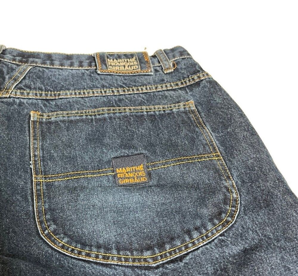 Marithe Francois Girbaud Super Sick Vintage Y2K Wide Leg Baggy Jeans 42x30